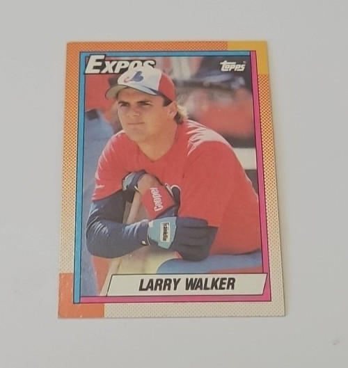 1990 Topps Larry Walker RC #757