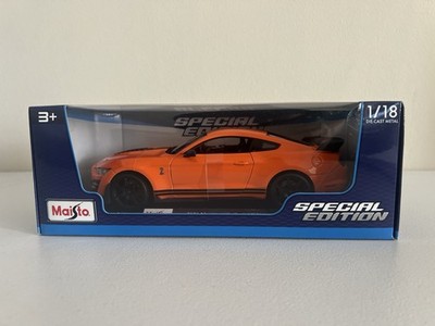 1:18 Scale Maisto 2020 Ford Mustang Shelby GT500 Orange with Black