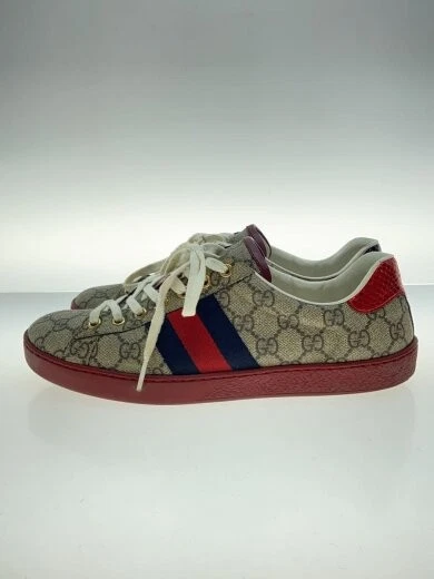 GUCCI/baskets basses/GG Supreme/UK7.5/BEG/PVC/429445