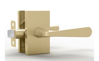 Serrano Passage Door Handle - 1 Pack Reversible Gold Door Handle, Heavy Duty No