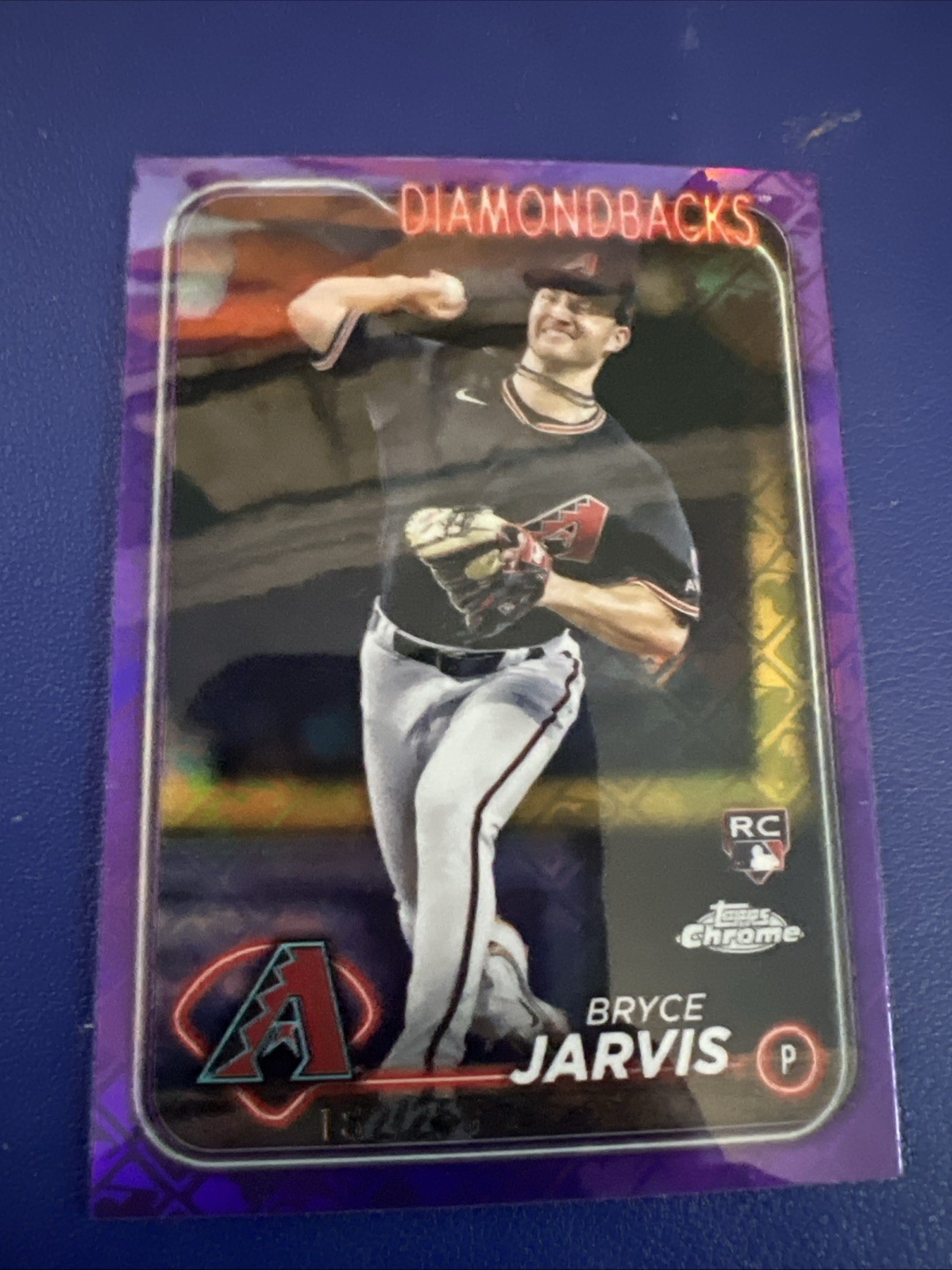 2024 Topps Chrome - Bryce Jarvis #75 Purple Refractor /250 (RC)