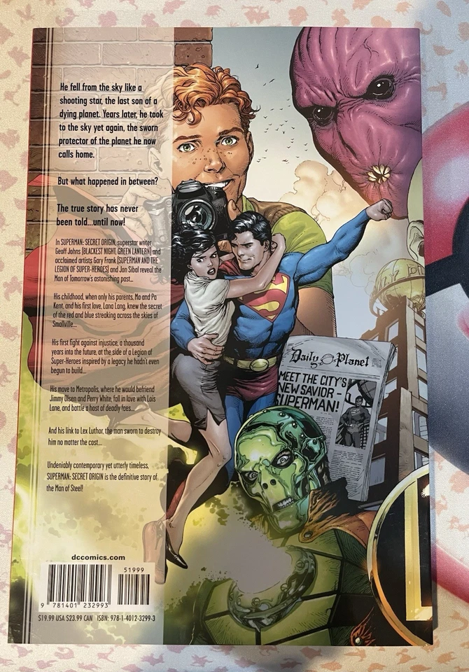 Libro de historietas novela gráfica de bolsillo comercial de DC Comics de Superman Secret Origin Foto 2 de 2