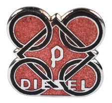 Vintage Old Perkins Diesel Advertising Enamel Brooch Badge