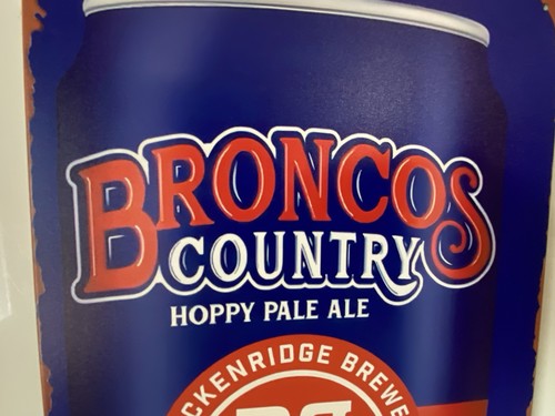 Denver Broncos - Breckenridge Brewing Metal Sign - Broncos Country Beer - Picture 4 of 4