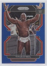 2022 Panini Prizm WWE Blue Prizm 156/199 Titus O'Neil #183 06t1