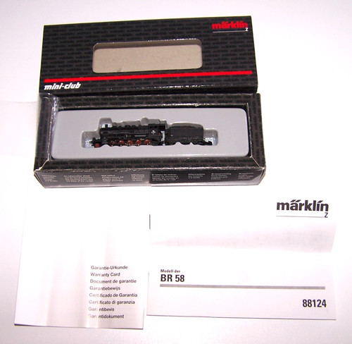 Märklin Mini Club 88124 Spur Z BR 58 Dampflokomotive BN 972 OVP