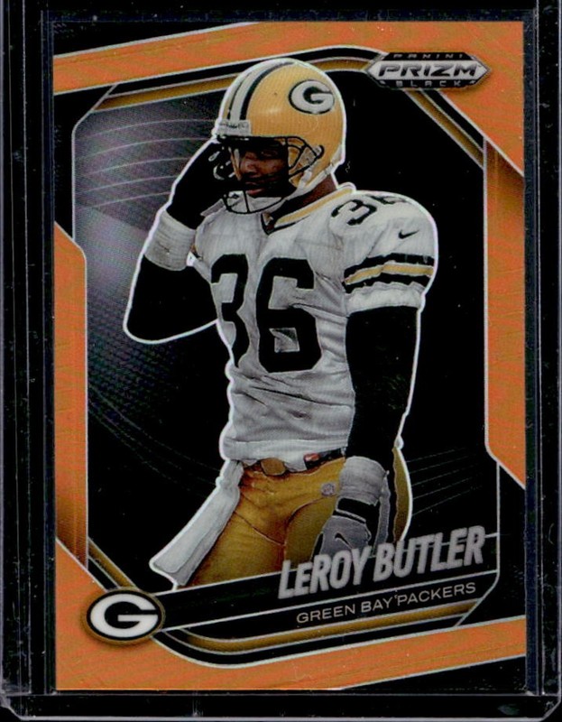 2025 Panini Prizm Black LeRoy Butler Orange #/49 Packers