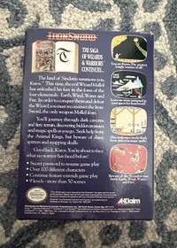 Nintendo NES Iron Sword Wizards & Warriors II 2 gioco CIB qualit&agrave; da collezione 