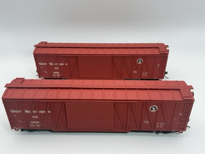#ad HO Athearn Great Northern 50’ Plug Door Boxcars GN 43636 amp; 43641 – Pair $45.99