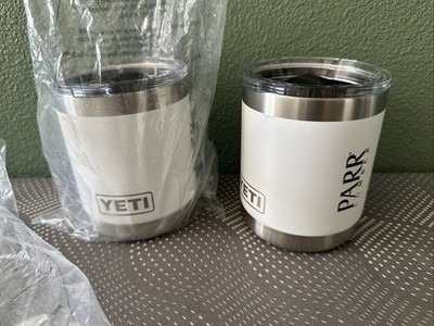 Lot Of 2 Yeti Rambler 10 oz Stainless Steel Lowball Tumbler Travel Mug Cup
