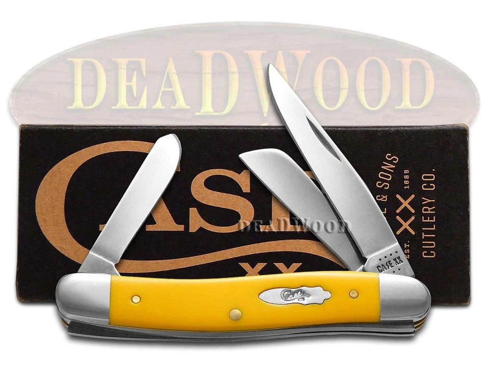 Case xx Knives Stockman Sunflower Yellow Synthetic 22173 Stainless Pocket Knife - Image 4 of 4