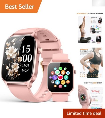 Advanced Smartwatch -  Waterproof, 1.85'' HD Display, Bluetooth Connectivity