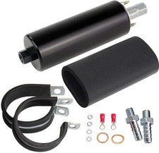 Ls High Pressure External Inline Fuel Pump For 255lph - Walbro Gsl 392 Black