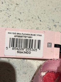 Agent Provocateur Maysie Embroidered Pink Bra 34DD