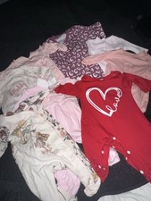 Baby Girls Sleepsuit Bundle 0/3 Months