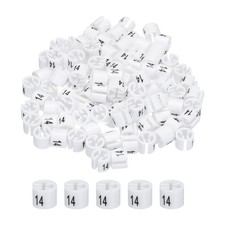 Clothes Hanger Marker Colored Hanger Sizer Number 14, White 150 Pcs