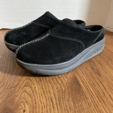 Easy Spirit Women's ESGeniusFF Slip On Mule Comfort shoes Black Leather US 8