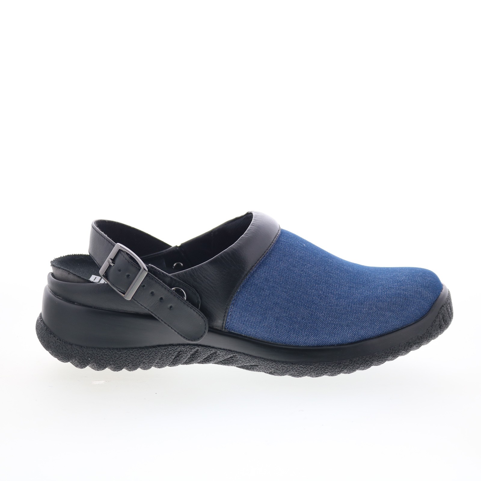 Drew Savannah 17100-1K Womens Blue Canvas Slip On Slides Sandals Shoes 9