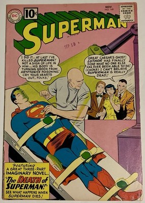 SUPERMAN #149 Higher Grade *Key* Silver Age 1961  Death Of Superman 