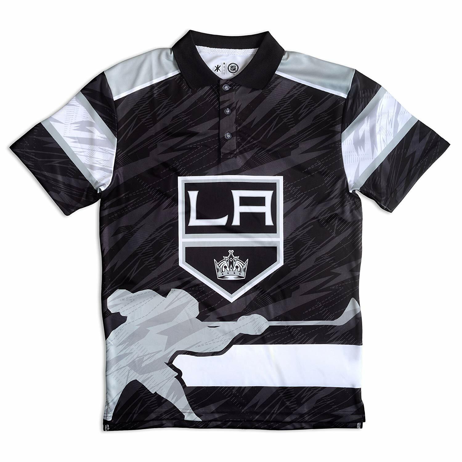 Мужская тематическая рубашка поло NHL Los Angeles Kings из коллекции Forever Collectibles