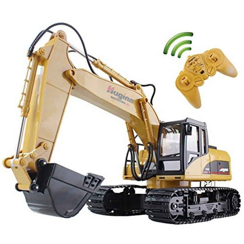 RC Excavator Toy 1 14 Scale Construction Vehicle Rechargeable 15 Channel 2.4G UK