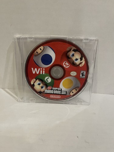 New Super Mario Bros. Wii (Nintendo Wii, 2009) Disk Only Tested