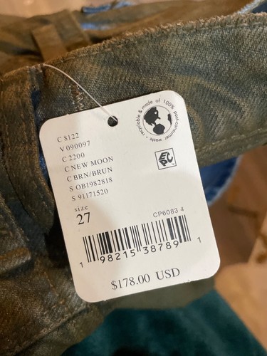 We The Free Good Luck Mid-Rise Coated Barrel Jeans size 27 NWT - Picture 9 of 12