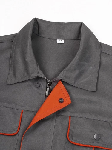Women Men Long Sleeve Work Coat Pocket Shirts Workshop Mechanic Uniform Workwear - Bild 90 von 104
