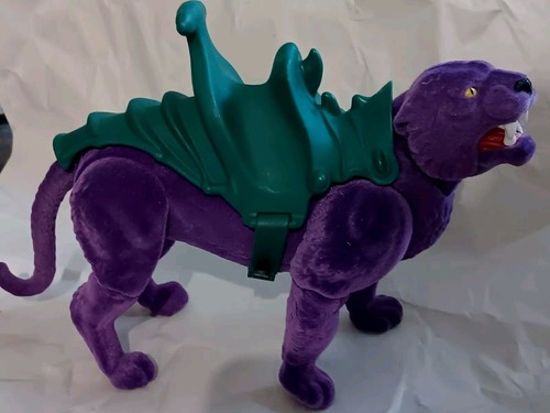 2019 Toy Purple Flocked PANTHOR Cat He-man Figure Masters Of The Universe MOTU