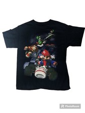 Vintage Mario Kart DS Nintendo Video Game Blue Youth T-Shirt Large Size