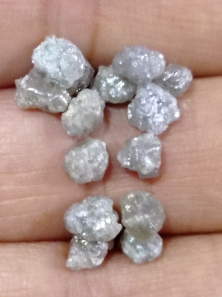 25.00+ Cts Natural Rough Diamonds, 6.0mm Earth Mined Gems, Irregular ...