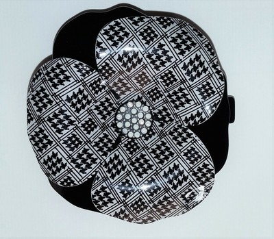 Authentic ALEXANDRE DE PARIS hair clip Camelia with Swarovski crystals barrette
