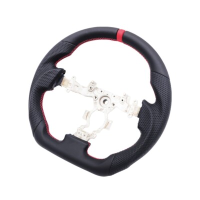 Revesol Black Steering wheel Red Ring for 2007-2016 Nissan GTR R35 SKYLINE