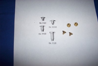 American Flyer Parts - PA10235A Rivet for Tenders & Tank Cars - 4 pcs #57