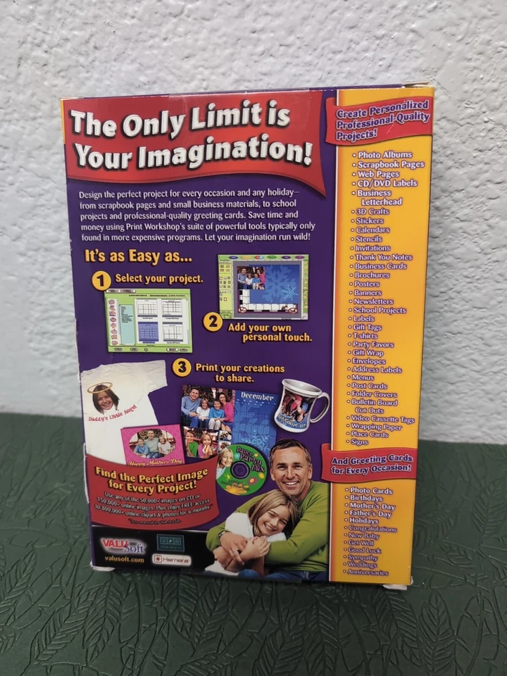 Print Workshop 2005 5 Cd Set Pc Cd Rom Brand New SEALED - Image 2 of 4