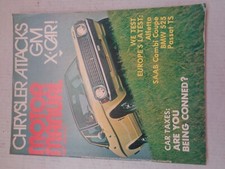 MOTOR MANUAL MAGAZINE September 1974 No. 383 BMW 525