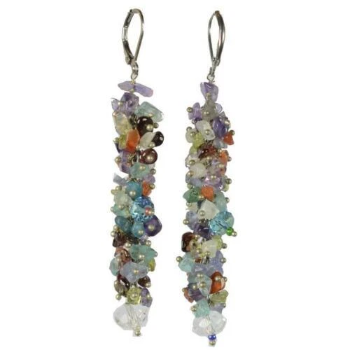 Pendientes de Moda piedra topacio Tanzanita