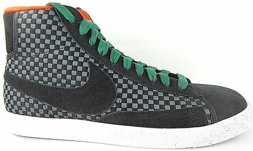 Nike Blazer Mid Woven Hyper Red Checkered 555093-600 Men display picture 2