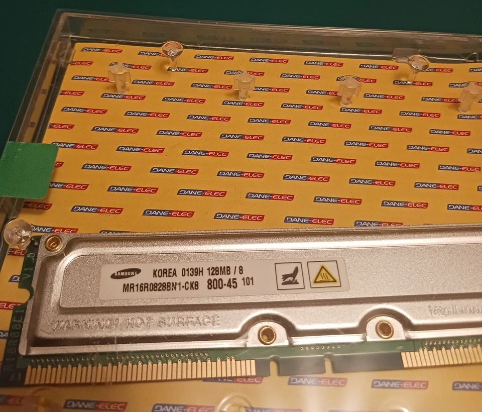 Dane-Elec Samsung 128MB 800MHZ 184-pin Rambus Memory MR16R0728BN1-CK8 - Image 2 of 4