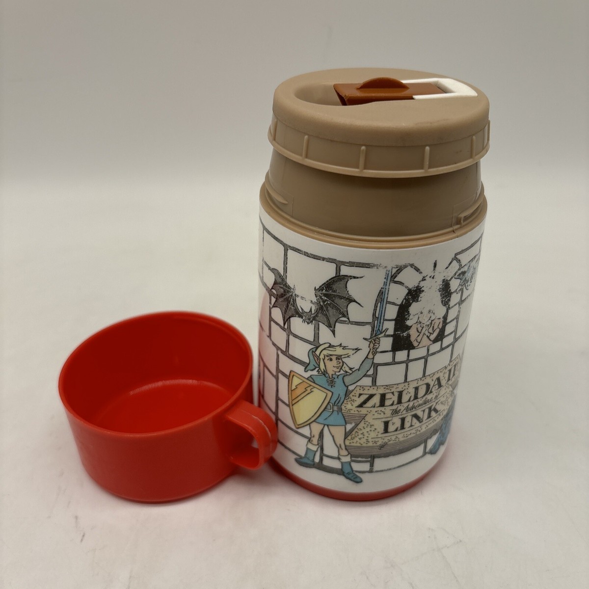 Vintage Zelda II The Adventures of Link Aladdin Thermos Only 1989