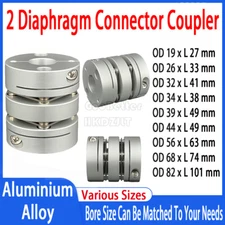 Clamp Tight Motor Shaft 2 Diaphragm Coupling Joint CNC Stepper Connector Coupler