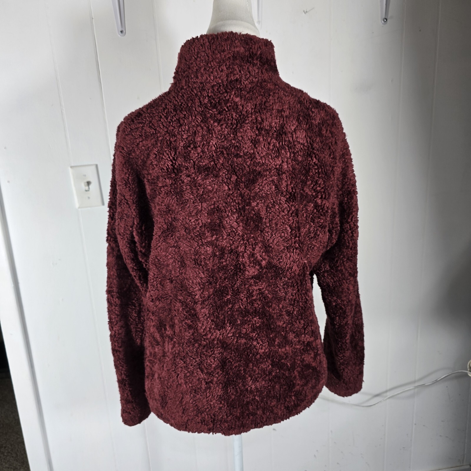 Pendleton Wms M Burgundy Bumpy Texture Acrylic Wa… - image 15