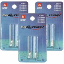 6x Stabbatterie, Stiftbatterie CR311 für z.B...