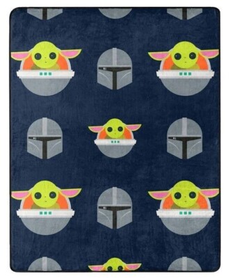 Star Wars Kids Throw Blanket The Mandalorian Darker Hover Silky Soft 40x50 inch