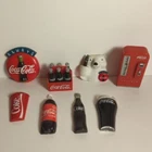Lot of 8 Vintage 1990s COCA COLA Coke Refrigerator Magnets - Bottles Polar Bear