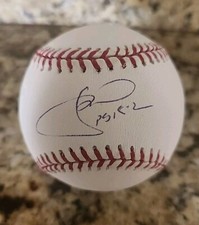 JD Drew Signed Auto Autograph Rawlings Ball Baseball Signature Blue Ink Cardinal
