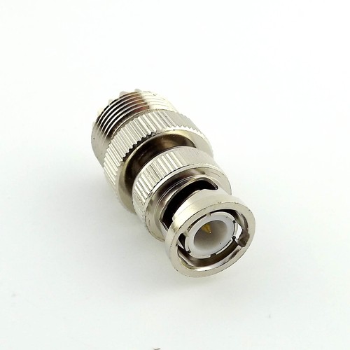 UHF SO-239 SO239 Female to BNC Male Plug Straight RF Adapter Connector Converter - Picture 2 of 6