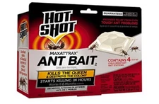 Hot Shot MAXATTRAX Ant Bait, 4 Bait Stations- FREE SHIPPING, NEW