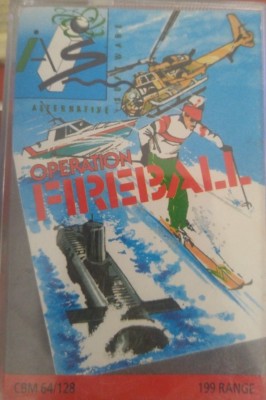 Operation Fireball (Alternative 1987) Commodore 64 C64 (Tape, Box, Manual) worki