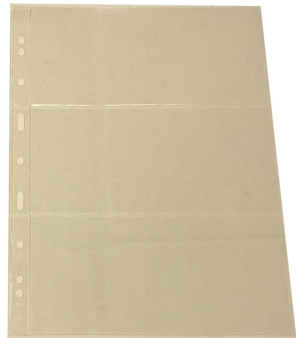 Grande Clear Plastic Banknote Pages For Lighthouse Album - Currency Collection